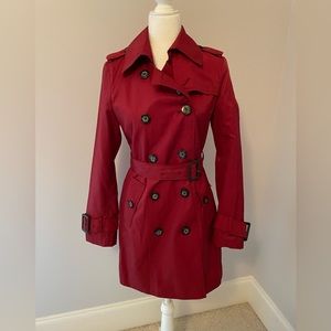 Moda International Dark Red Trench